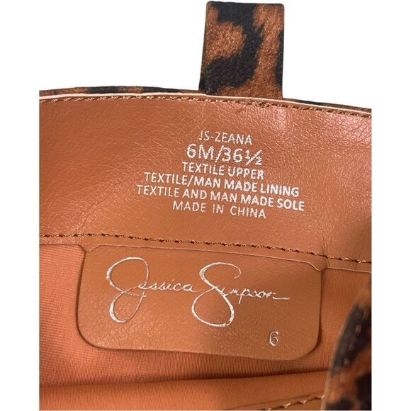 Jessica Simpson Zeana Leopard Print Suede Knee-High Boots - Picture 14 of 14